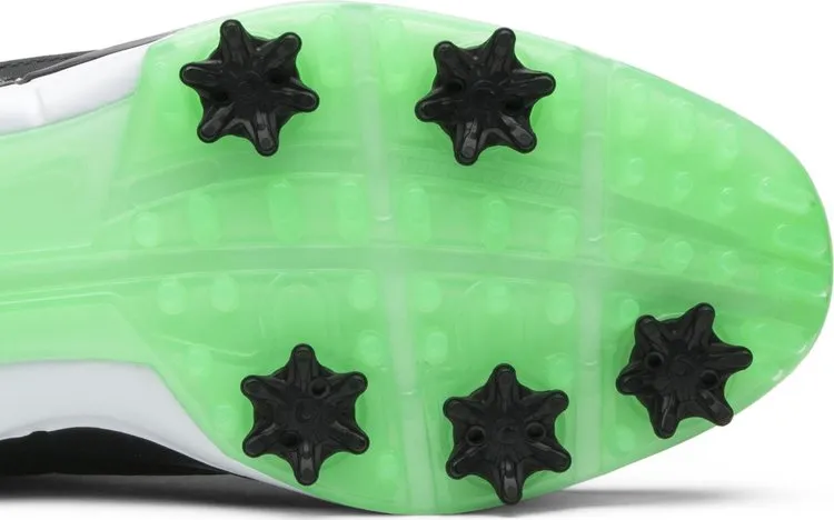 Air Jordan 3 Retro Golf Green Glow Sneakers, Black