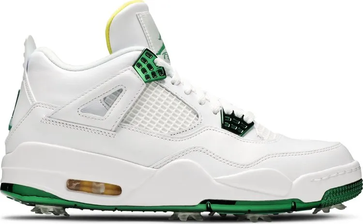 Air Jordan 4 Golf Masters Tournament Sneakers, White