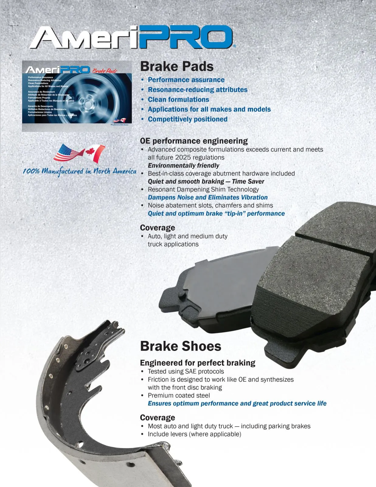 AME PTC Ceramic Brake Pads Front & Rear for Honda Accord Sport Touring 2018-2022