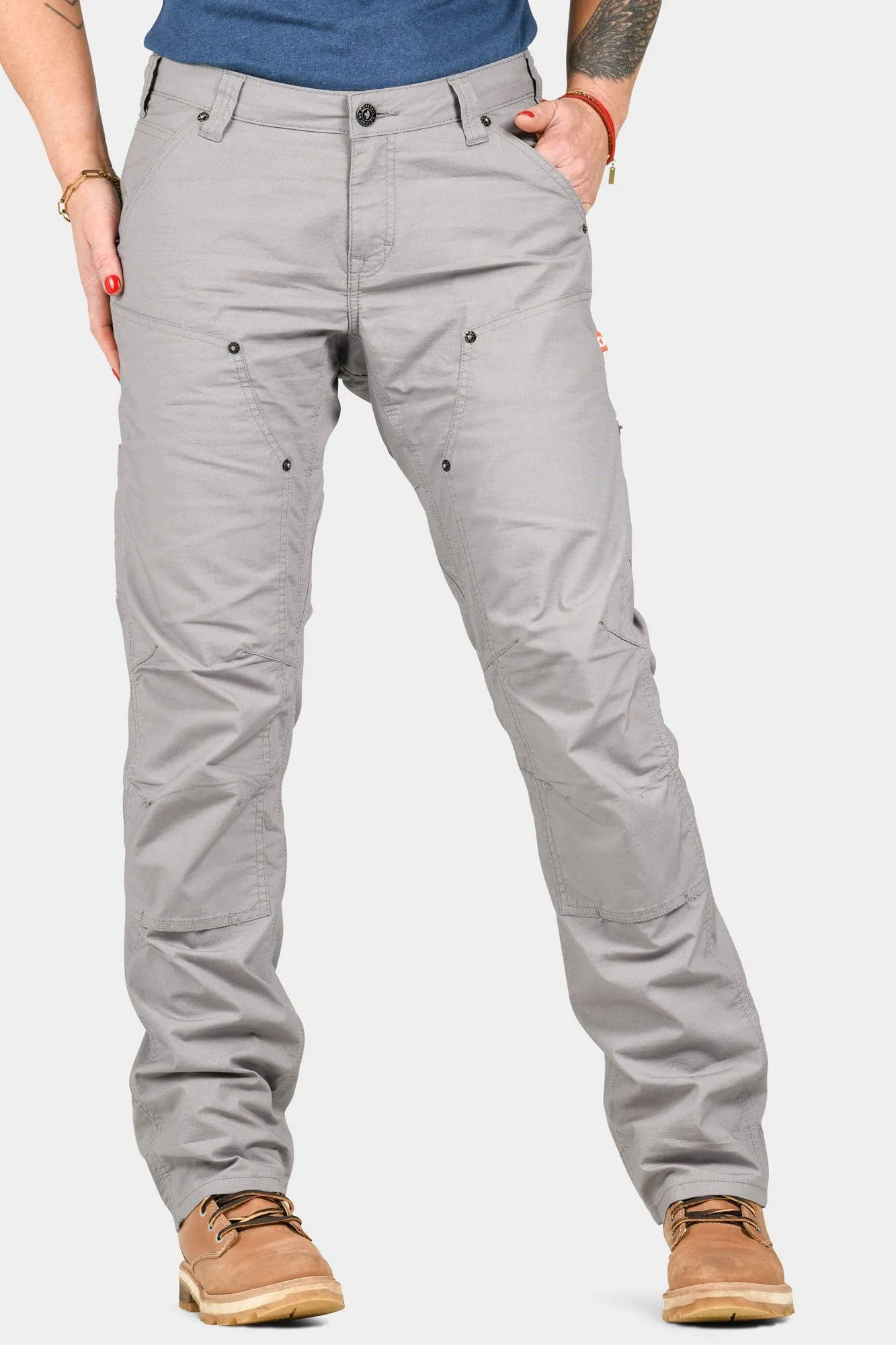 Anna Ultra Light Trail Pant in Dove Grey Ripstop