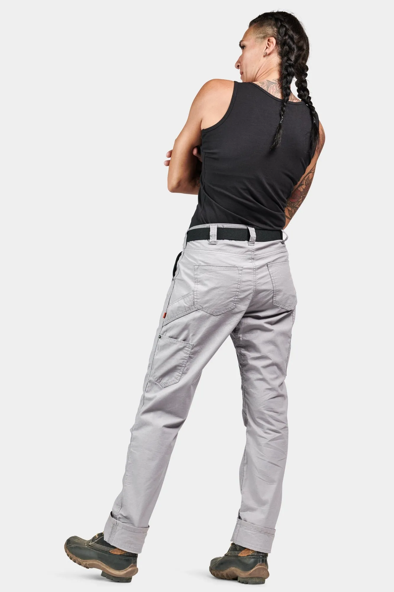 Anna Ultra Light Trail Pant in Dove Grey Ripstop