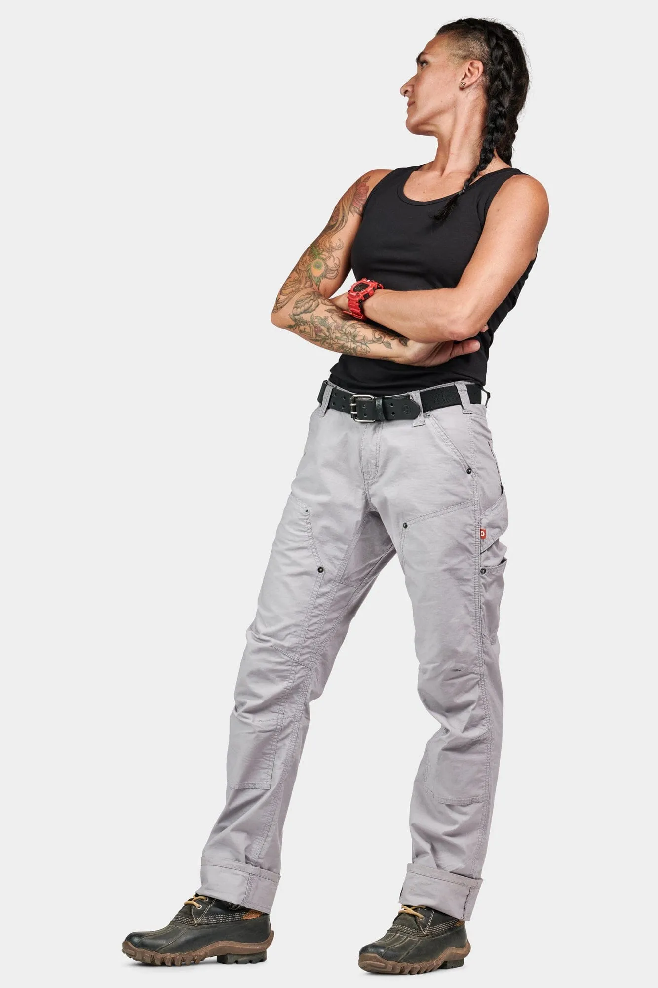 Anna Ultra Light Trail Pant in Dove Grey Ripstop