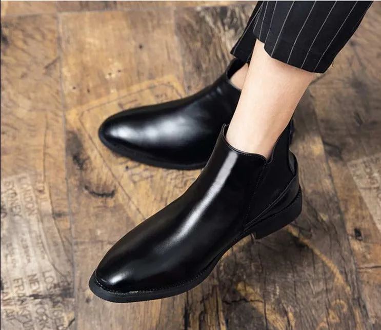 Antonios Business Black Leather Boots