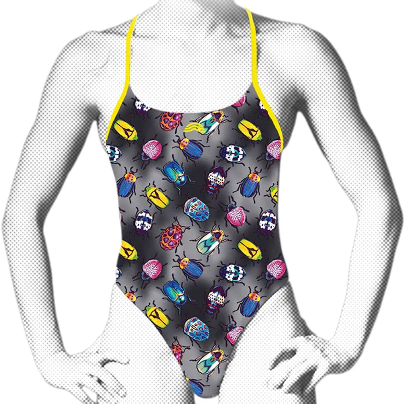 Aquarapid - Women's Sirio Bugs Speed Back Printed Swimsuit