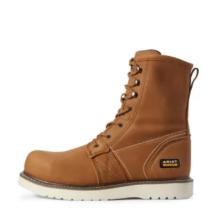 'Ariat' Men's 8" Rebar Wedge EH Comp Toe - Golden Grizzly