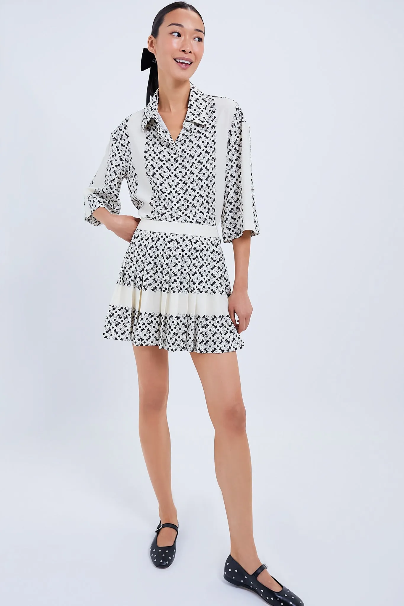 Cream Geo Emily Blouse