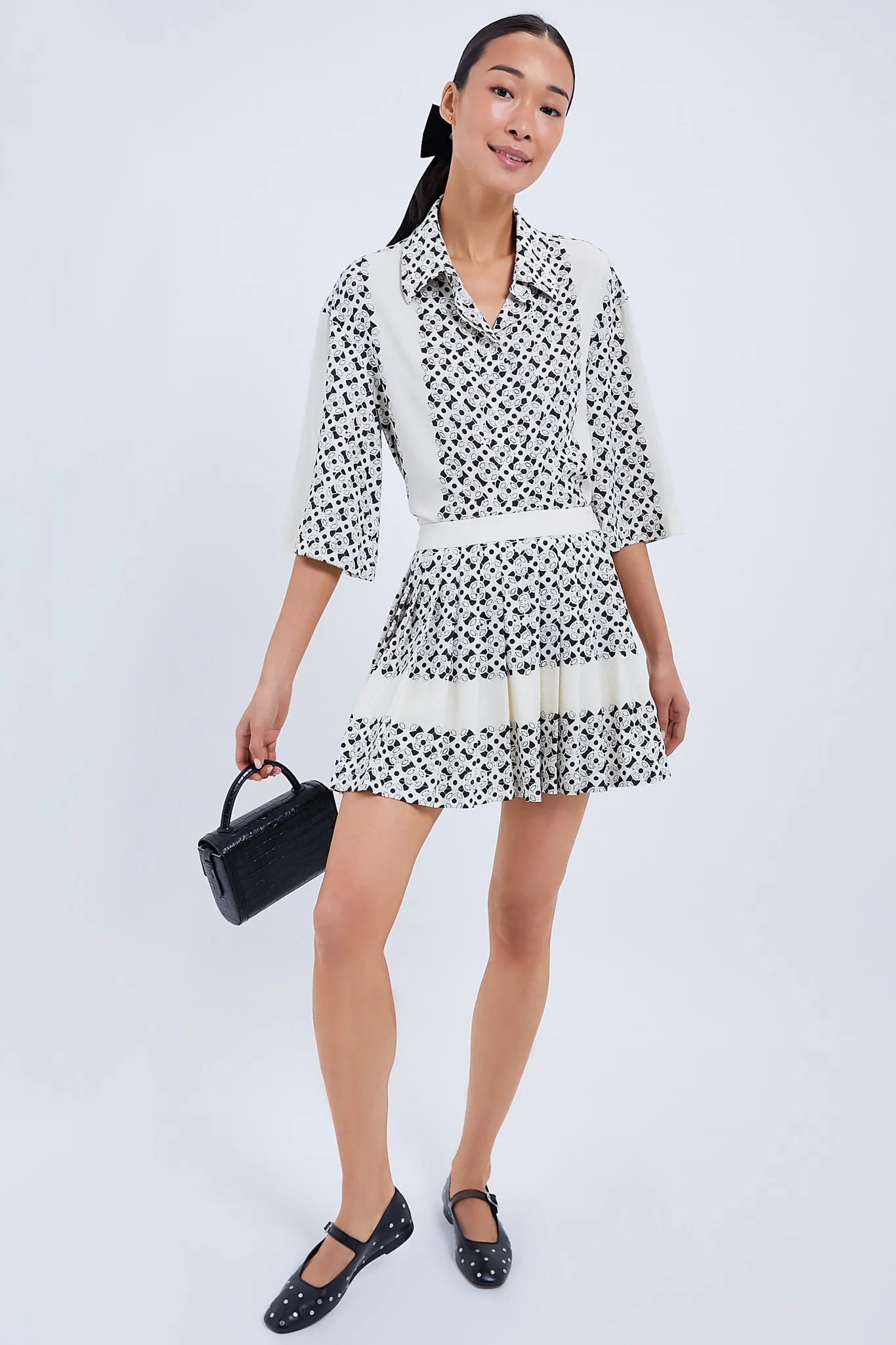 Cream Geo Emily Blouse