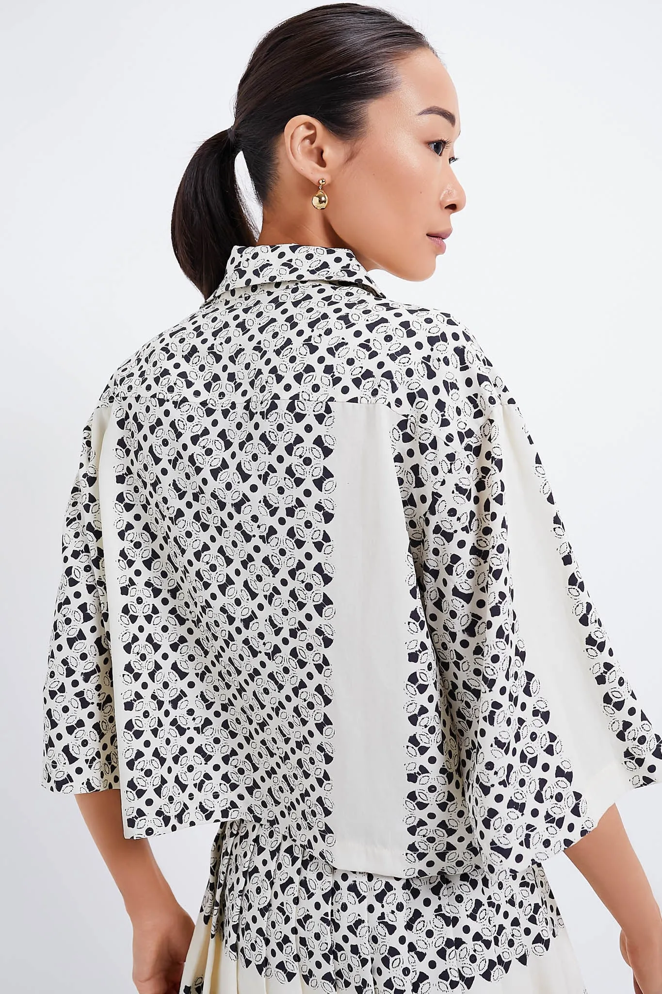 Cream Geo Emily Blouse