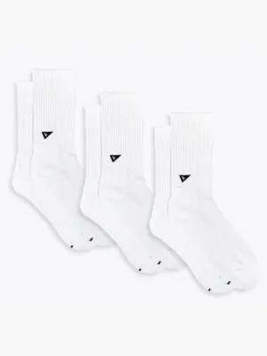Crew Sock 3 Pack - White