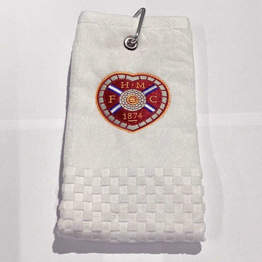 Cross Tri-Fold Golf Towel White