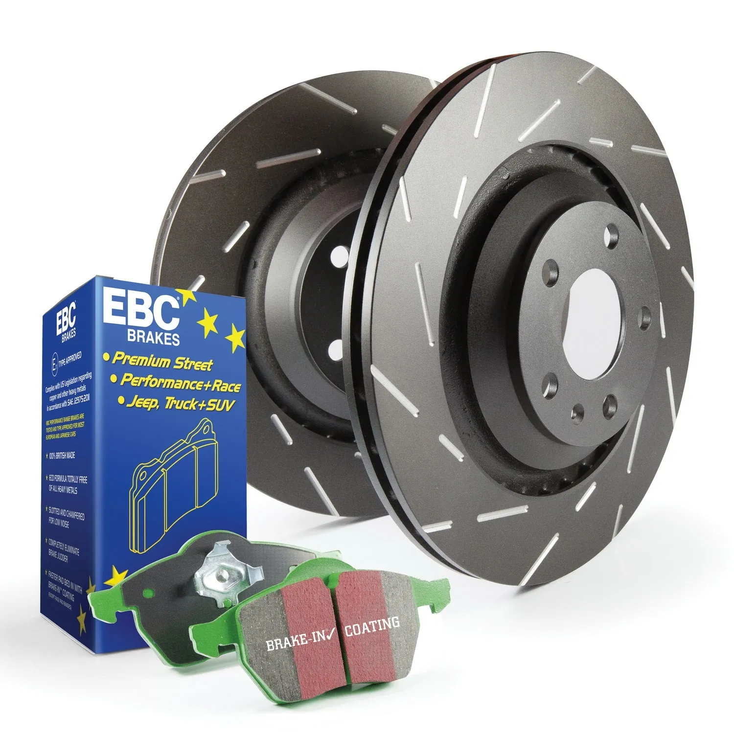 EBC Brakes S2KF1283 S2 Kits Greenstuff 2000 and USR Rotors