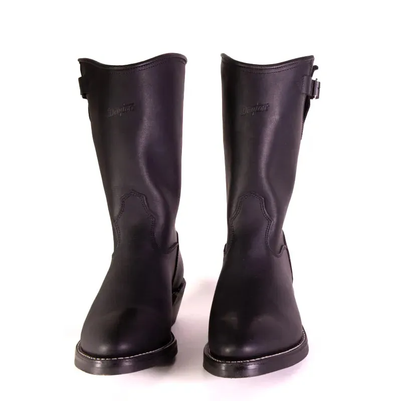 Engineer Western Soft Toe Boot - Black Oil Tan