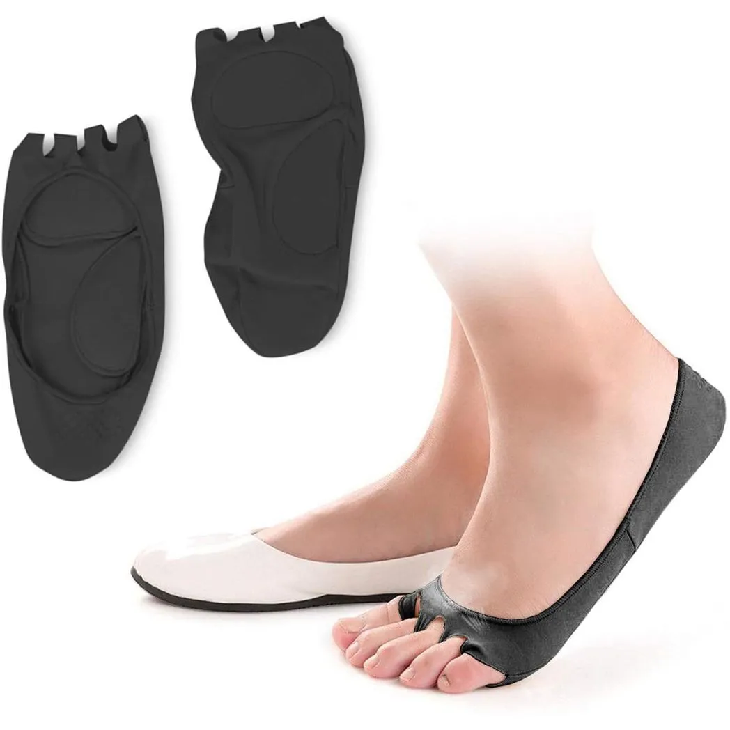 Foot Care Massage Five Fingers Toes Compression Socks[Black]