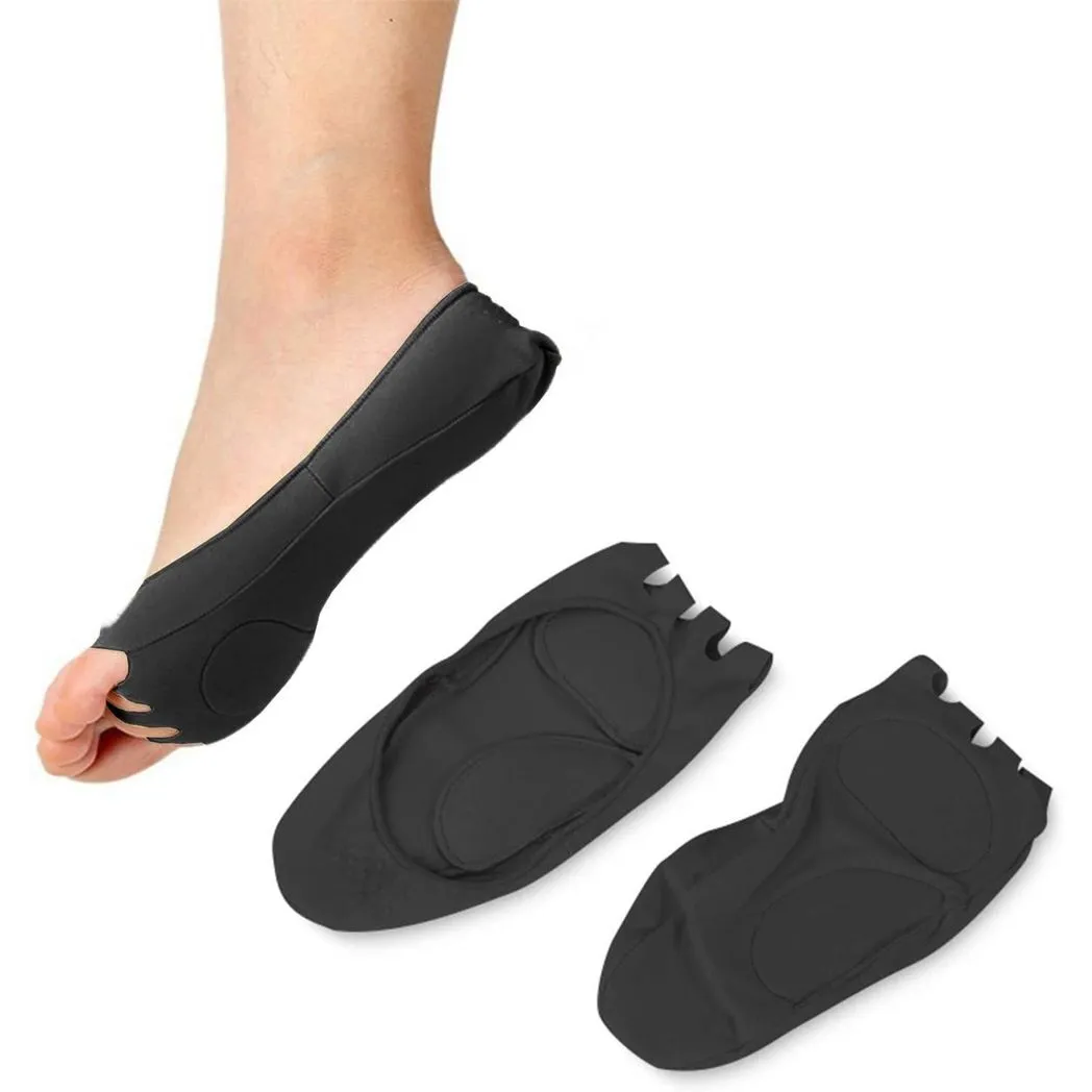 Foot Care Massage Five Fingers Toes Compression Socks[Black]