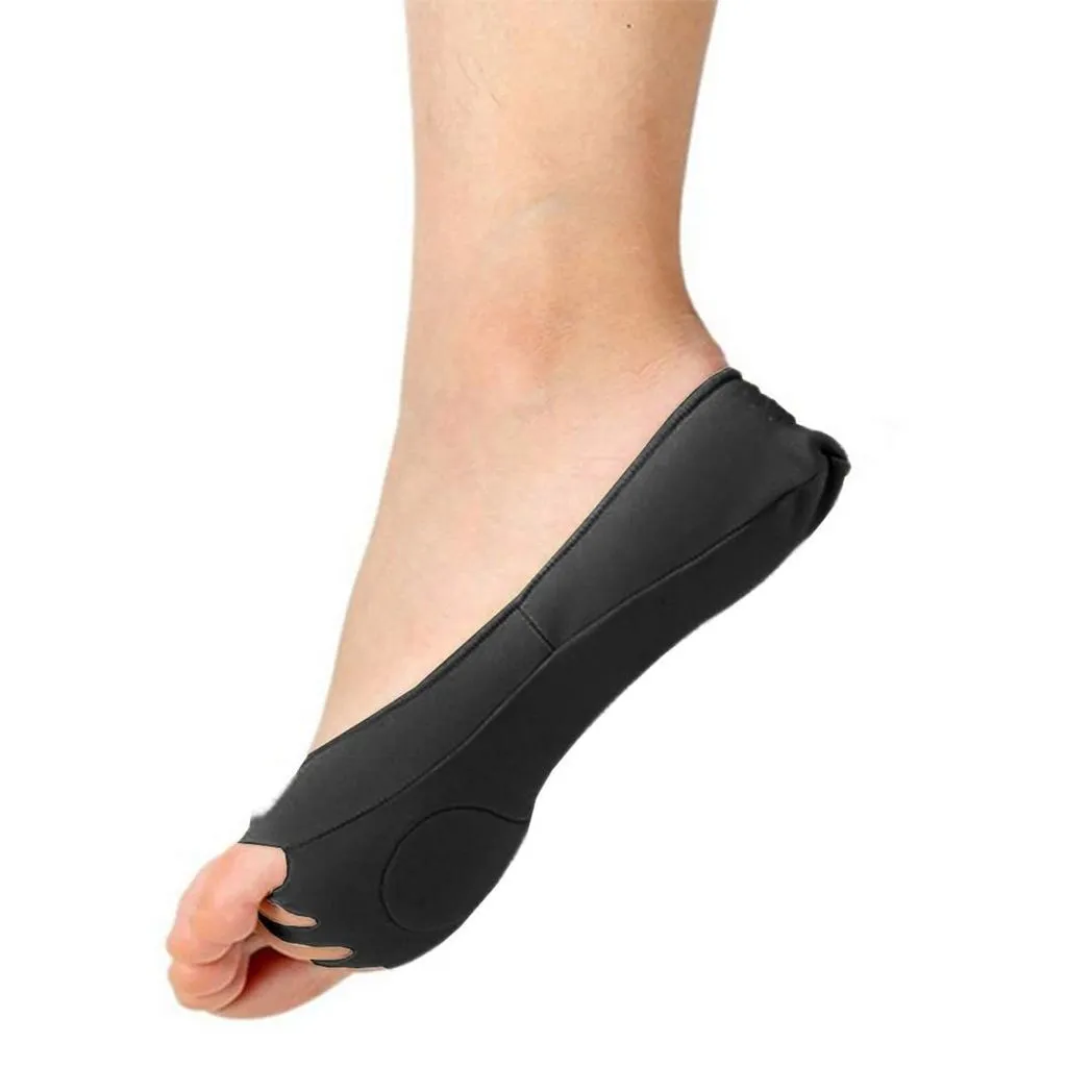 Foot Care Massage Five Fingers Toes Compression Socks[Black]