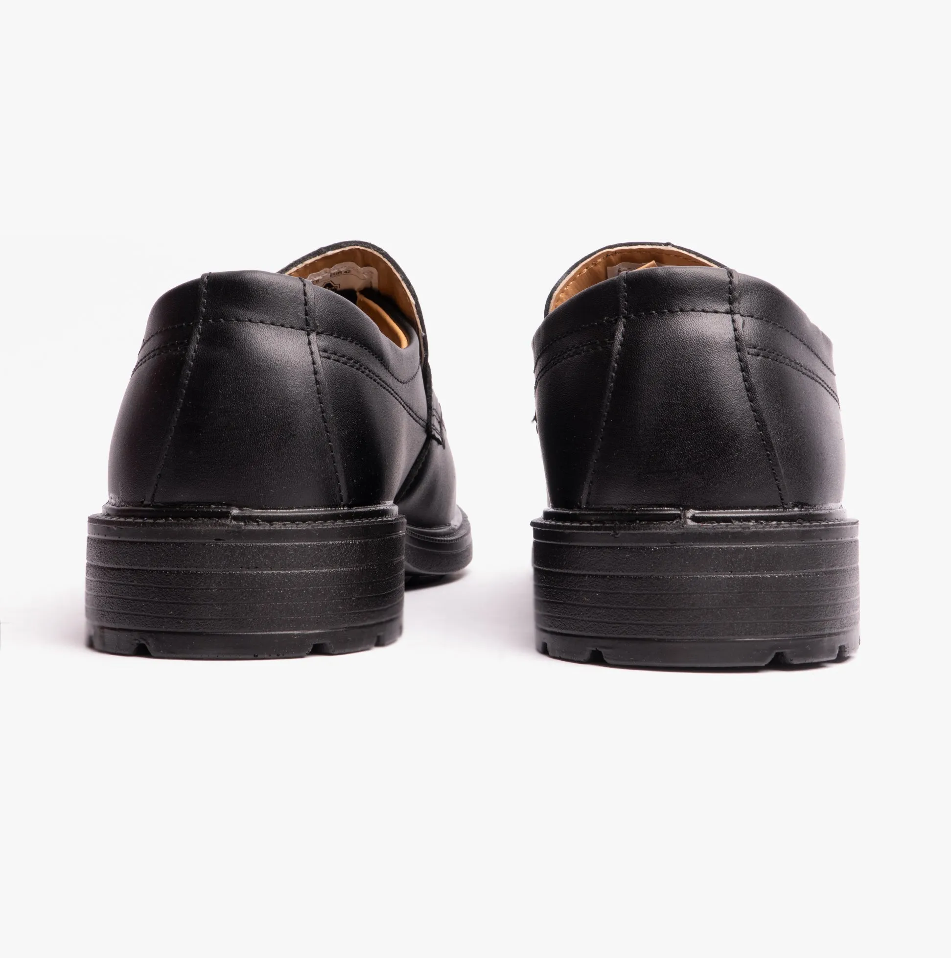 FS46 Mens Leather Safety Shoes Black