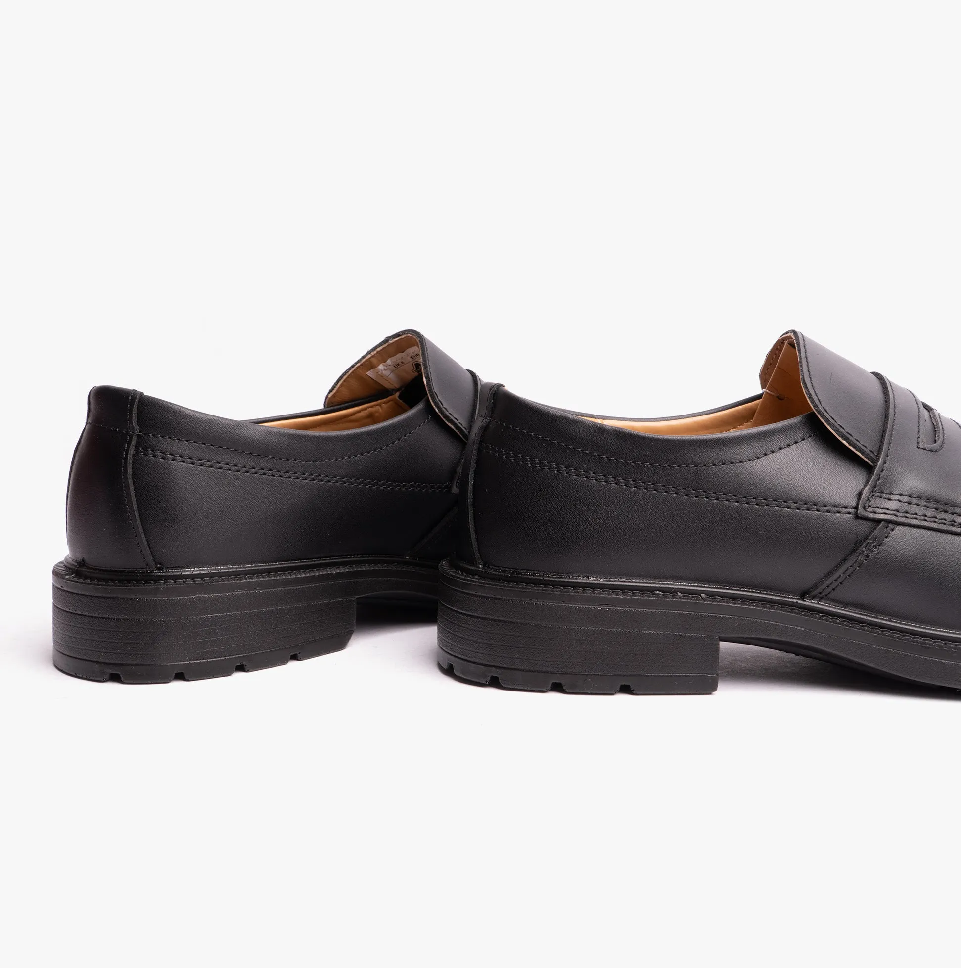 FS46 Mens Leather Safety Shoes Black