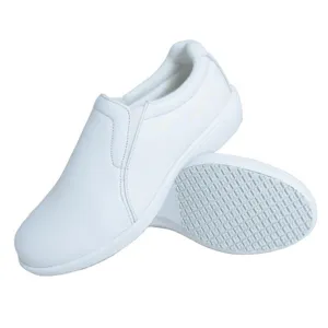 Genuine Grip Footwear- 415 White Slip on White Women's Shoe