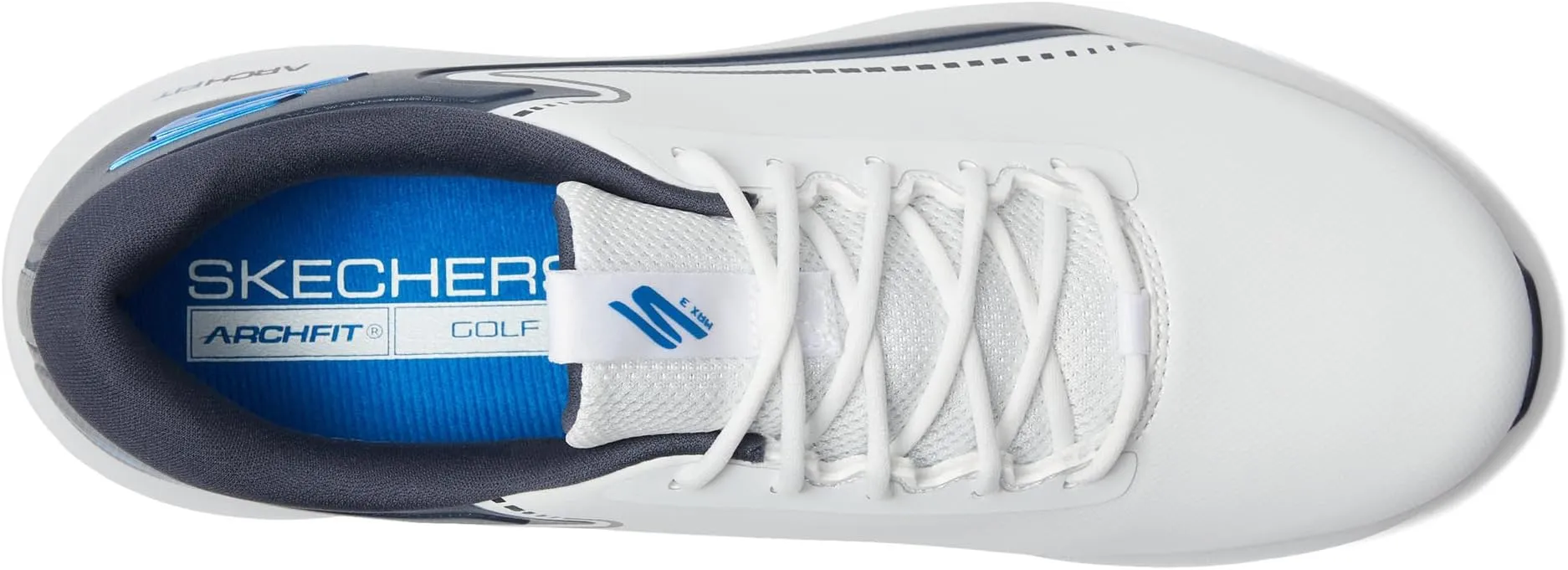 Go Golf Max-3 Skechers sneakers, White/Navy/Blue