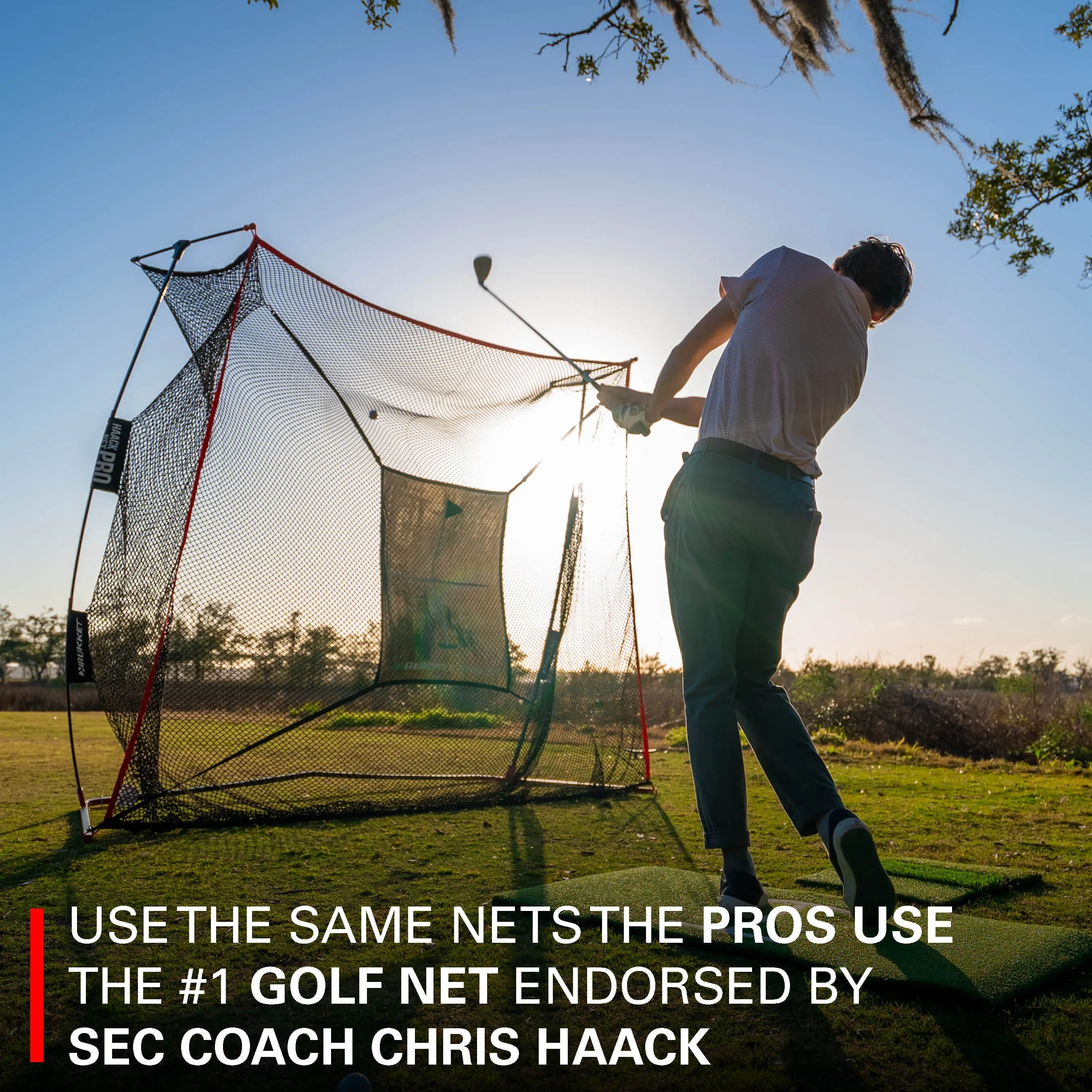 Haack Pro Golf Net w/ Tri-Turf Mat