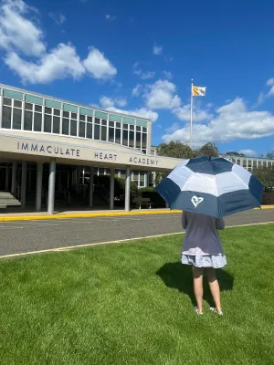 Heart and Cross Golf Umbrella
