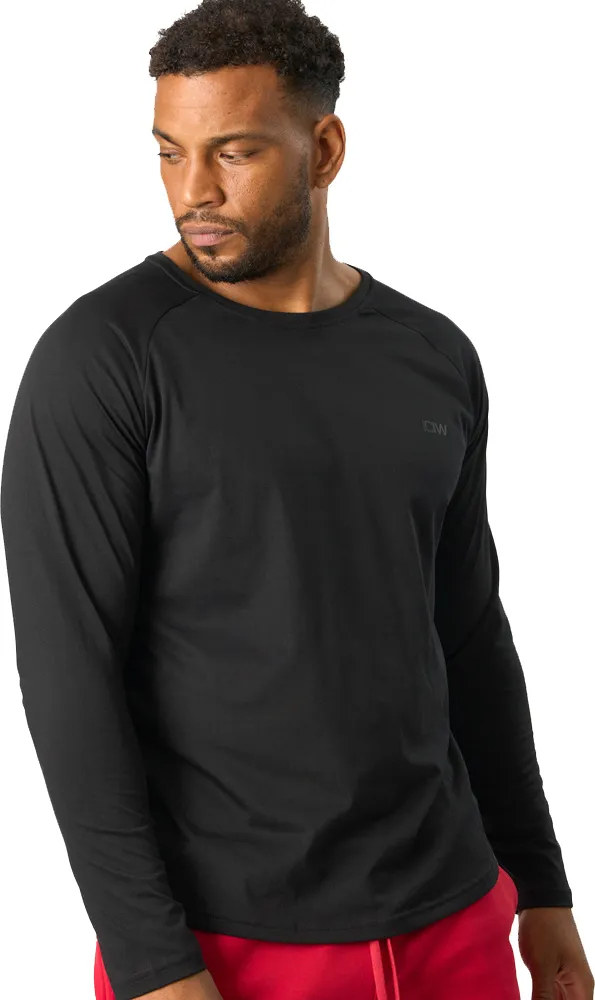 ICANIWILL Men&#x27;s Training Club Raglan Long Sleeve Black | Buy ICANIWILL Men&#x27;s Training Club Raglan Long Sleeve Black here | Outnorth