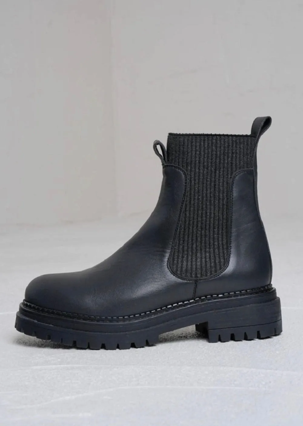Leather Biker Boots