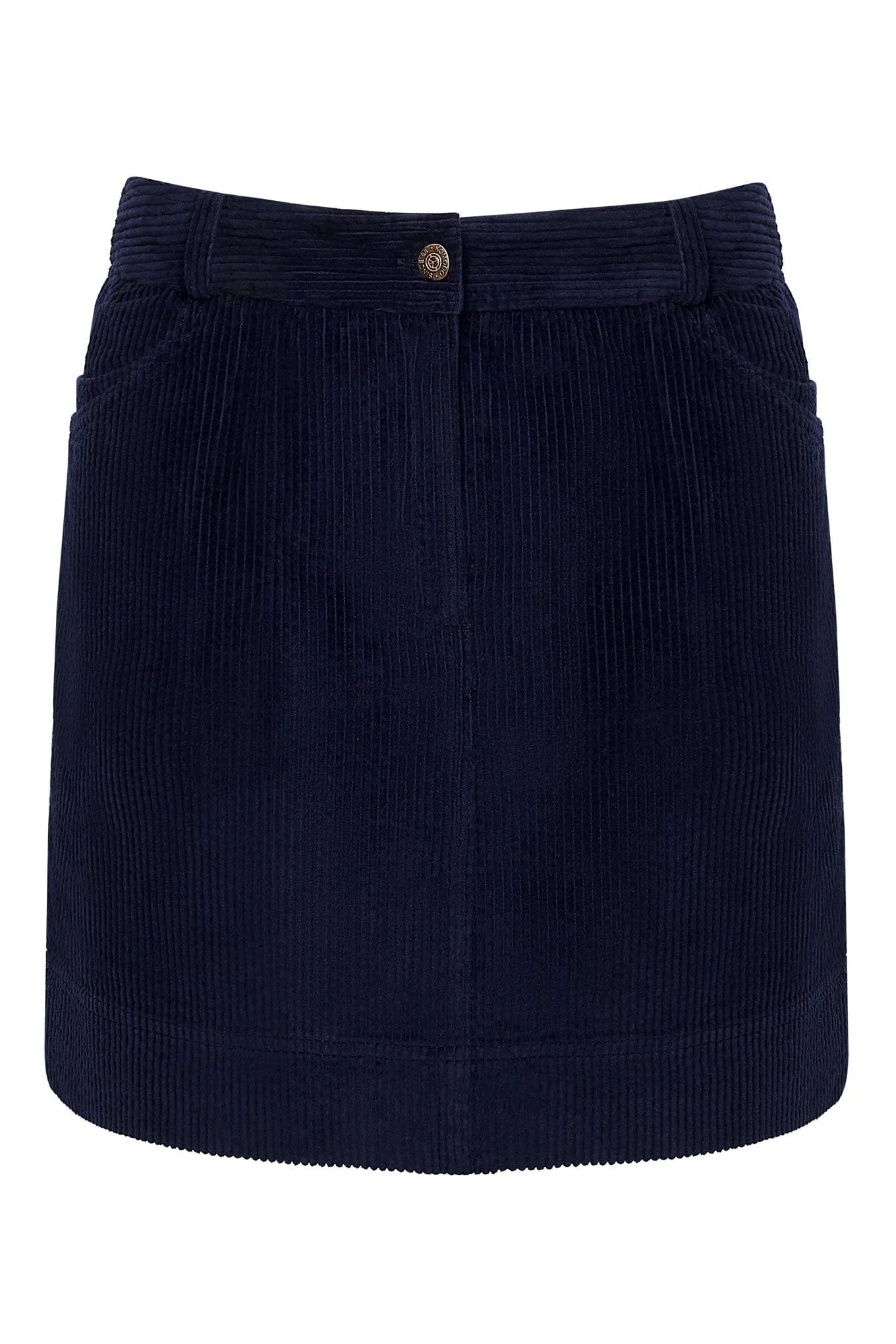 Leoni Organic Cotton Cord Miniskirt | Dark Navy