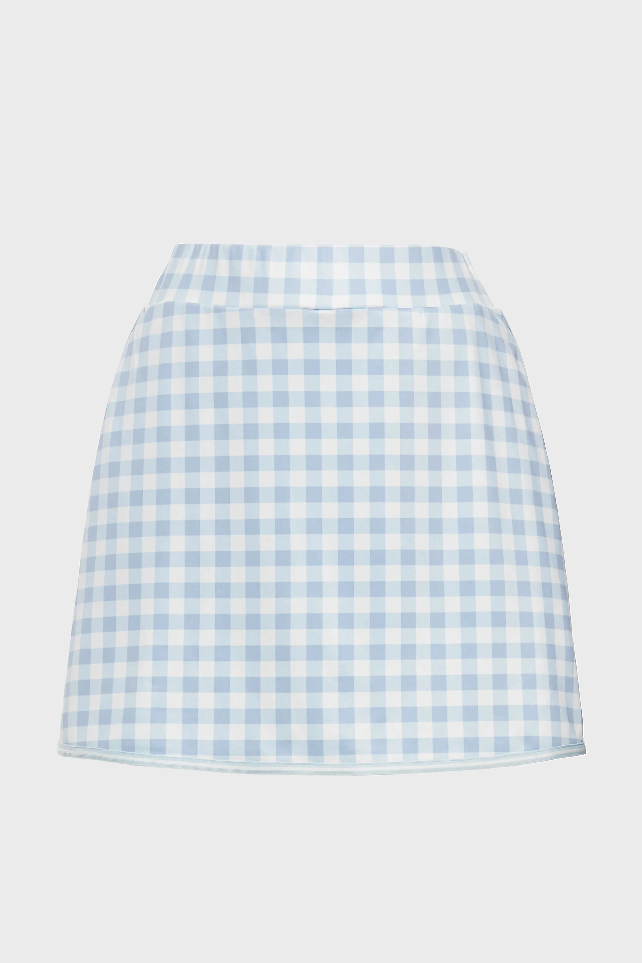 Light Blue Gingham 16 Inch Karrie Golf Skirt