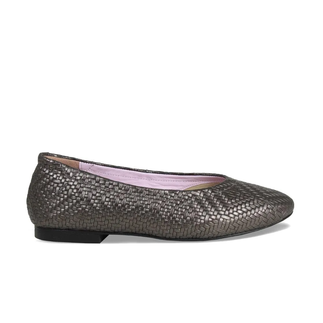 Luna: Bronze Metallic Weave Leather