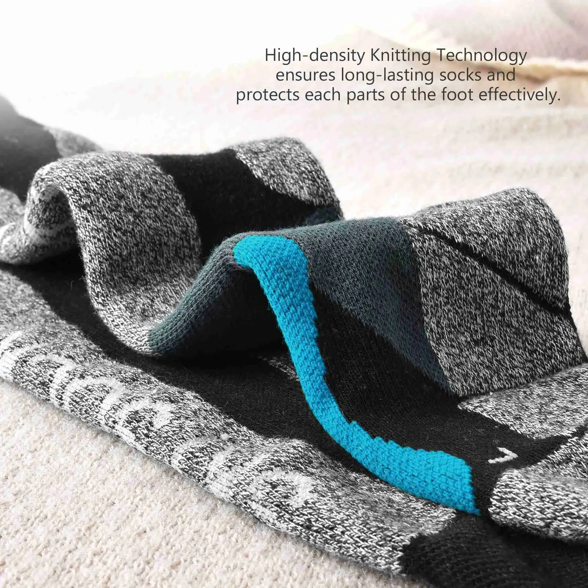 MCTi Ski Socks Winter Thermal Thermolite OTC Knee High Snowboard Socks for Men Women (1 Pair / 2 Pairs)