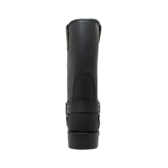 Men'S 13" Harness Boot Black Leather Boots