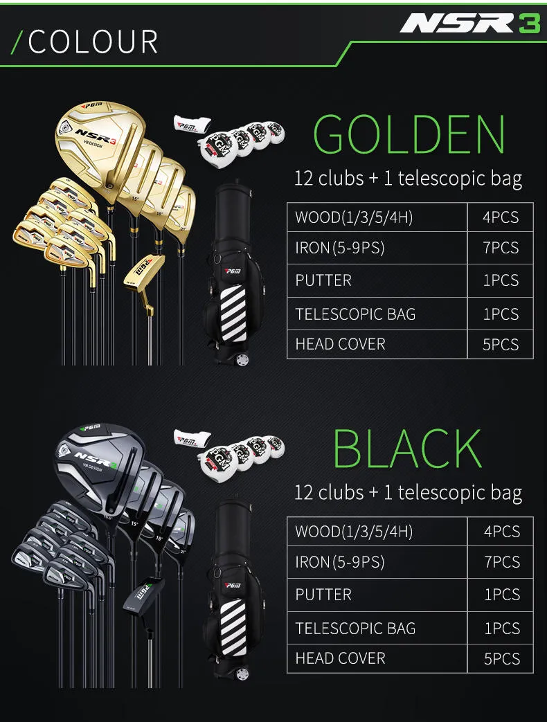 Men's Premium 12-Piece Telescopic Bag Package Set