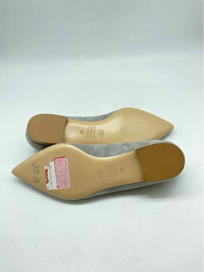Pre-Owned Avellini Grey Size 38 Ballet Flats