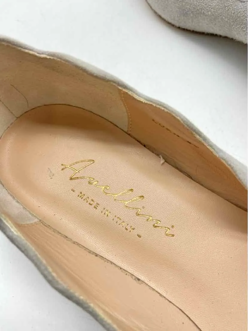 Pre-Owned Avellini Grey Size 38 Ballet Flats