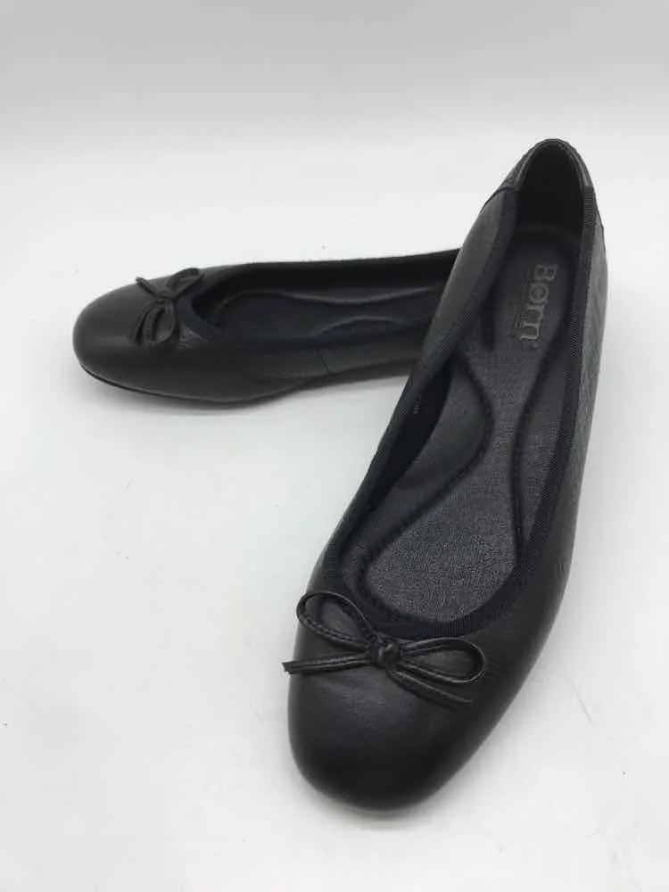 Pre-Owned Born Black Size 6.5 Ballet Flats