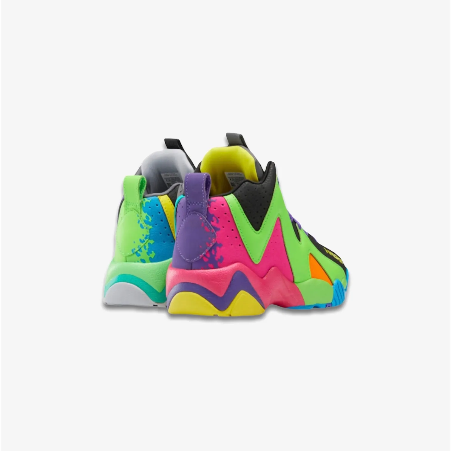 Reebok x Nerf Kamikaze II Black Solar Pink Grade School Sizes GX0664