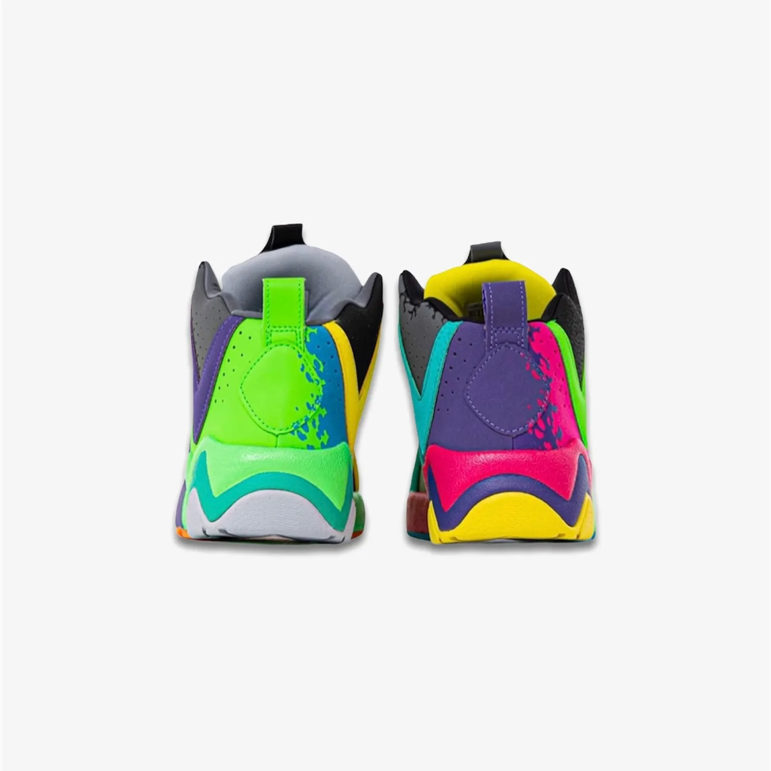 Reebok x Nerf Kamikaze II Black Solar Pink Grade School Sizes GX0664