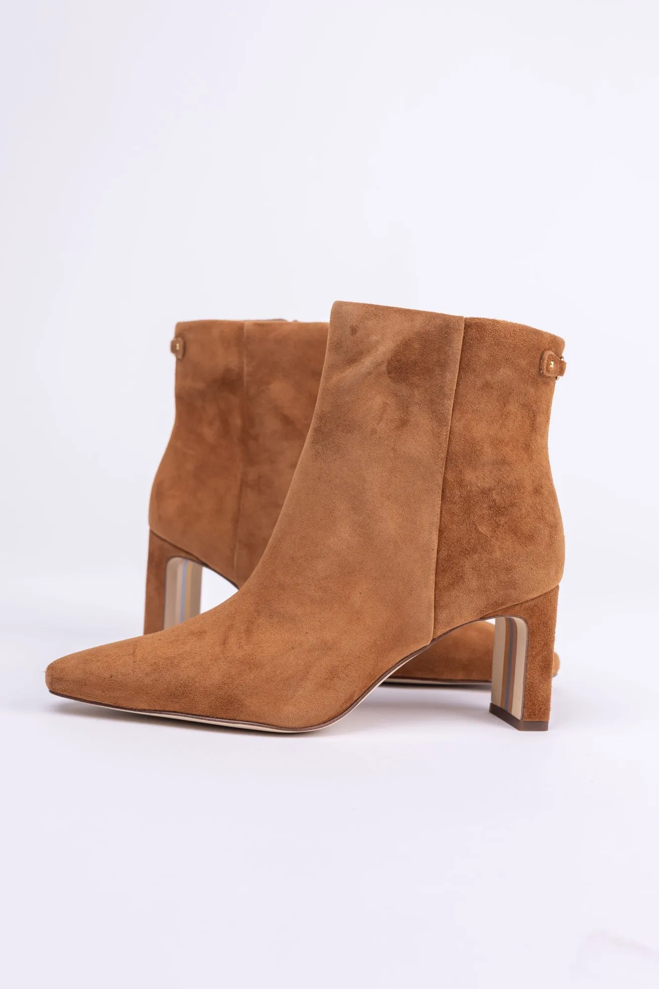 Sam Edelman Saige Ankle Bootie in Frontier Brown Suede