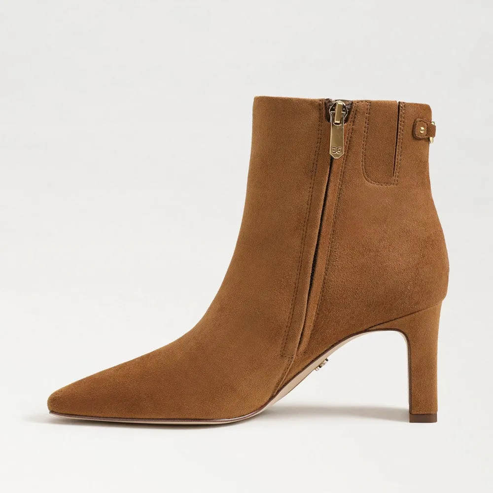 Sam Edelman Saige Ankle Bootie in Frontier Brown Suede