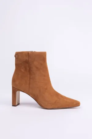 Sam Edelman Saige Ankle Bootie in Frontier Brown Suede