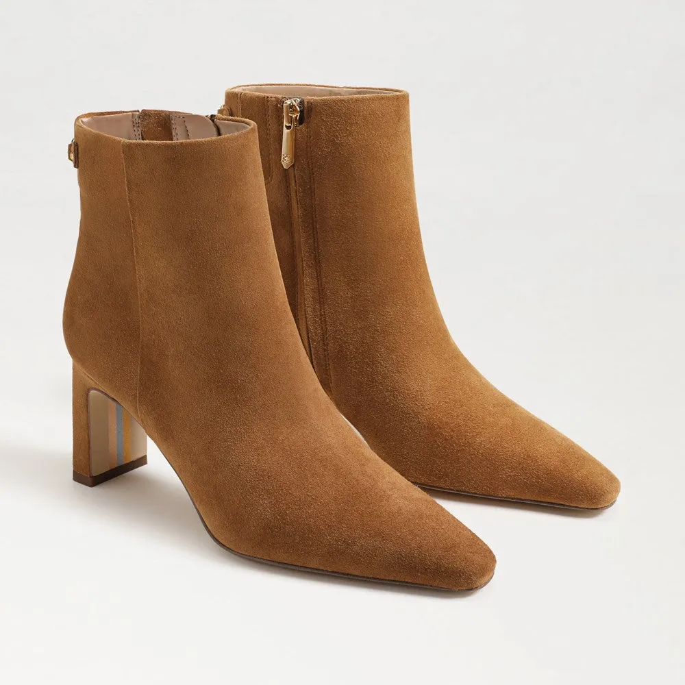 Sam Edelman Saige Ankle Bootie in Frontier Brown Suede