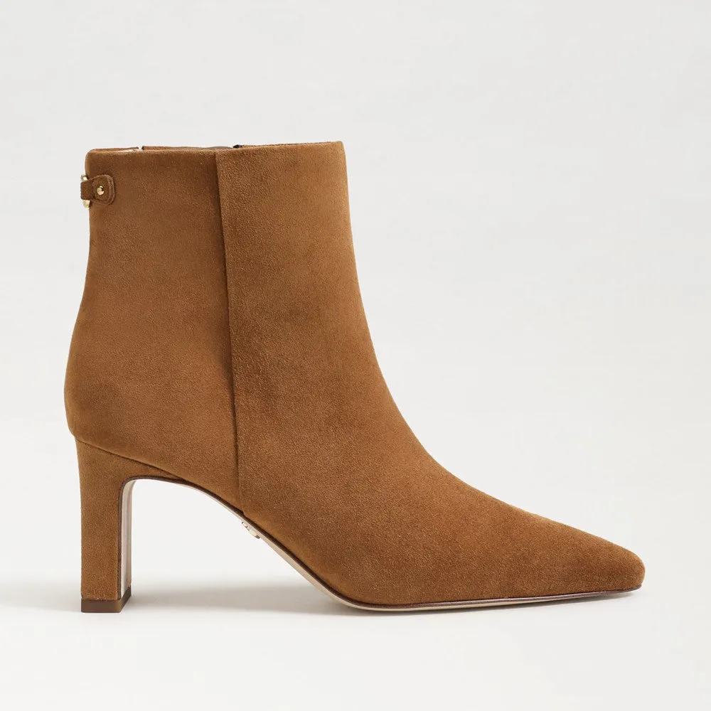 Sam Edelman Saige Ankle Bootie in Frontier Brown Suede