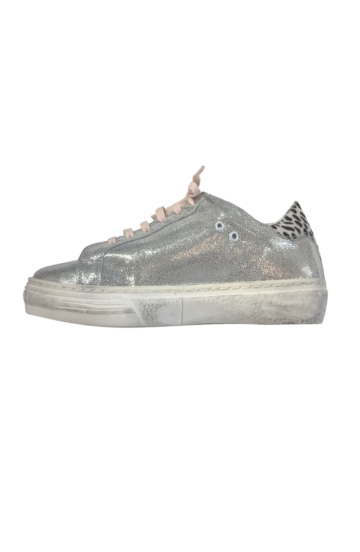 Silver/Pink Sneaker