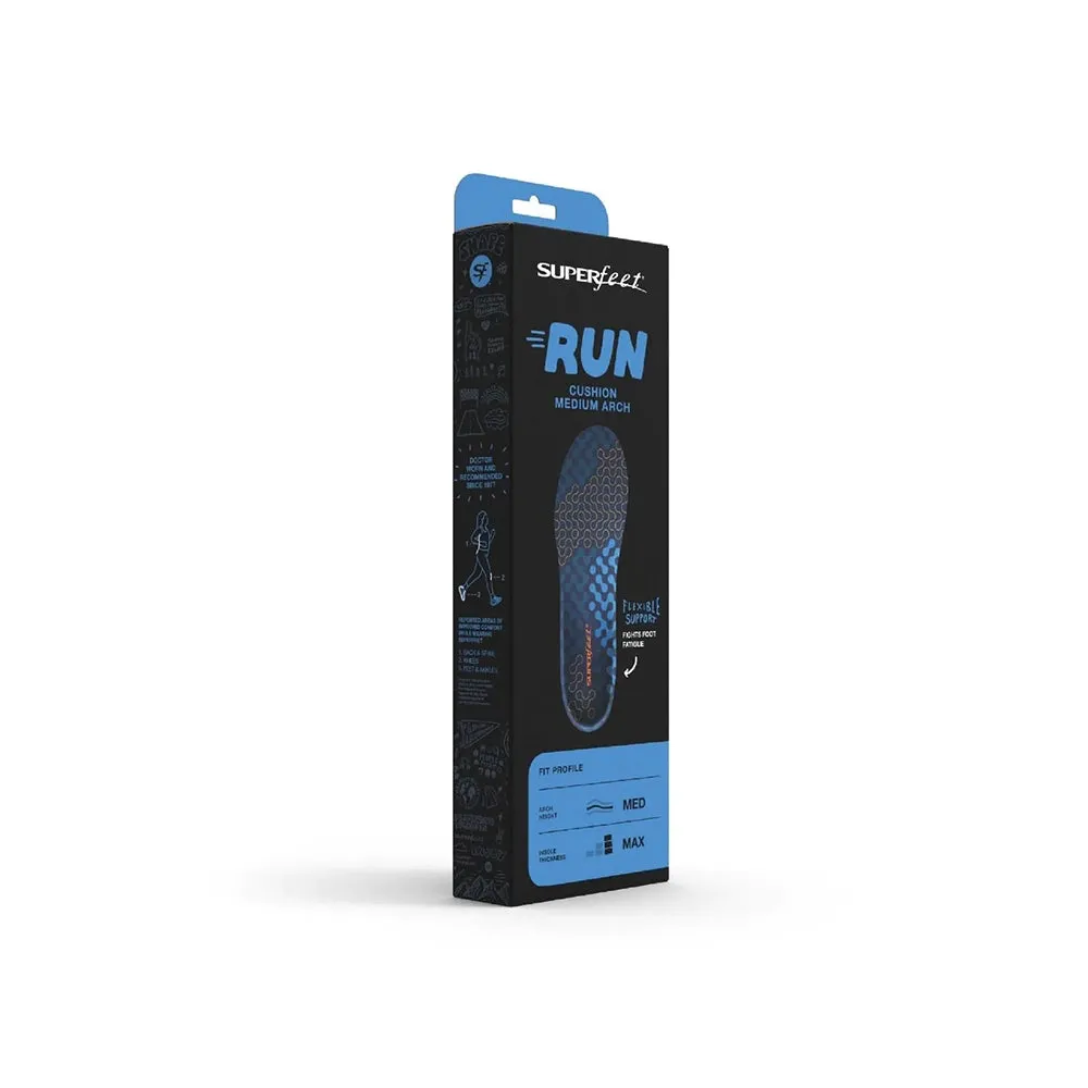 Superfeet Run Cushion Medium Arch Insoles