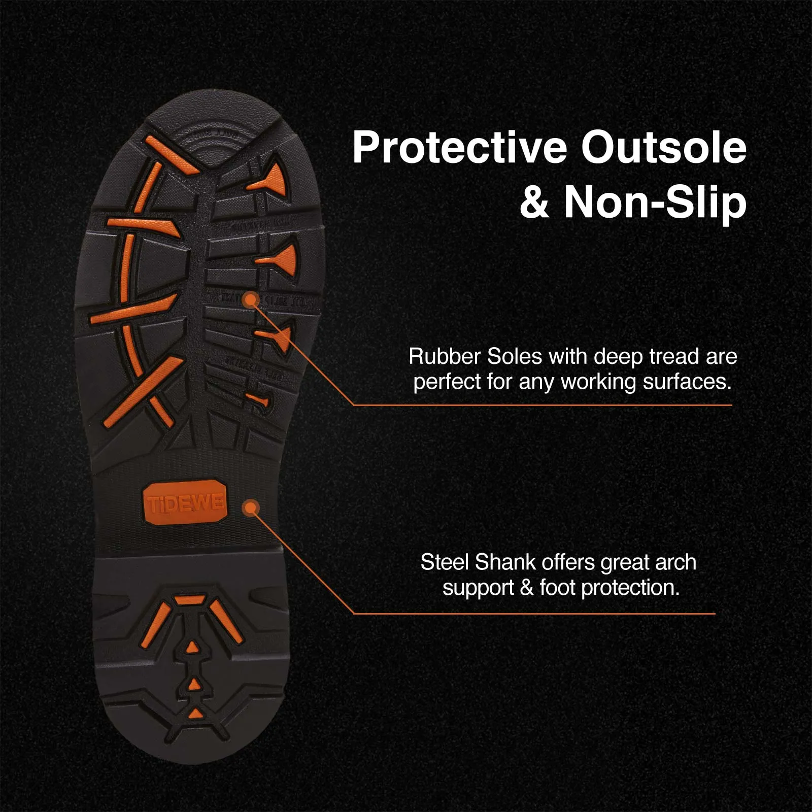 TideWe® Rubber Work Boots for Men