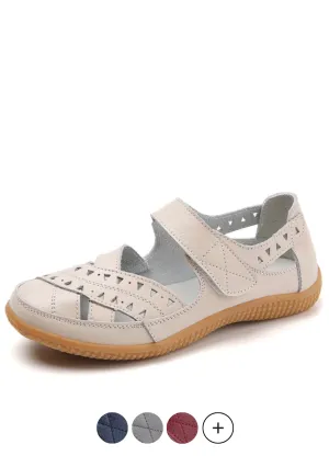 USS Shoes Alegria Women's Flat Leather Loafer Shoes