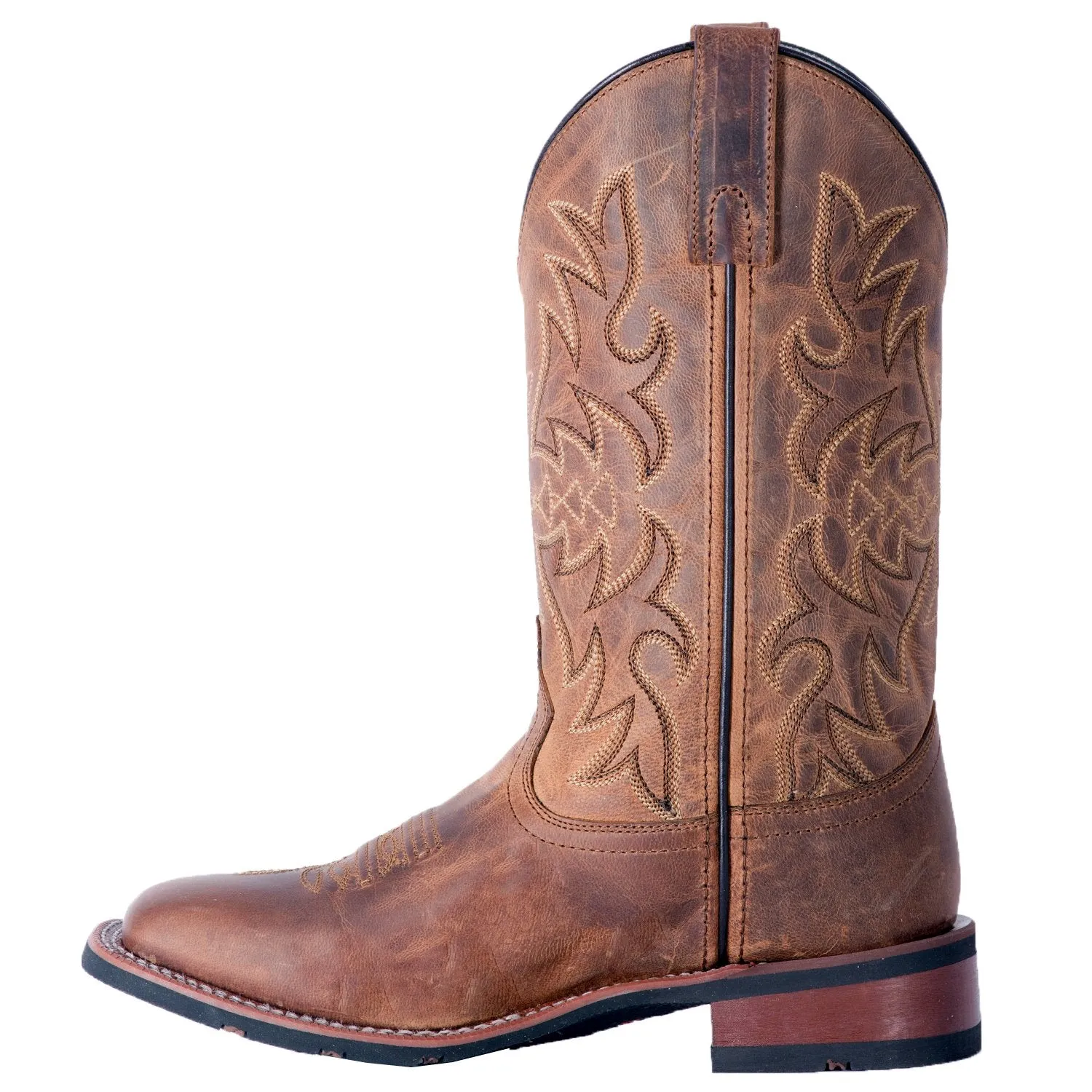 Women's Laredo 5602 11" Tan Anita Leather Wide Square Toe Boot